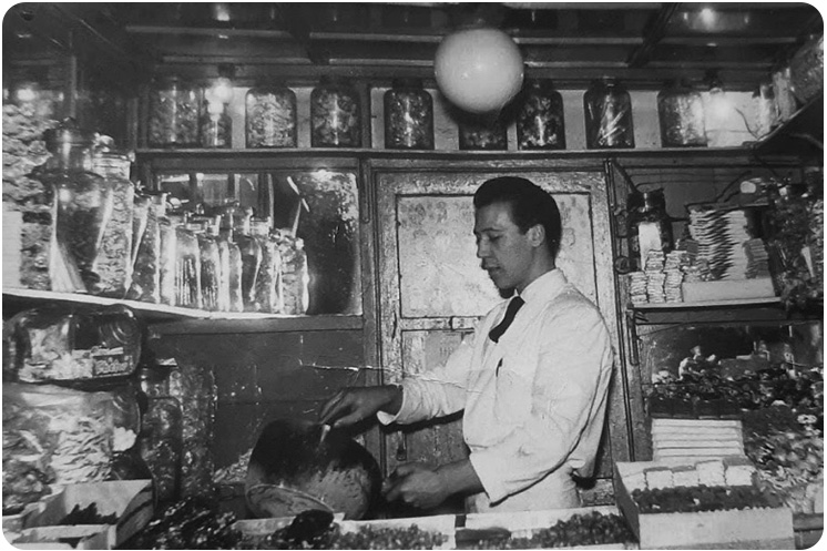 foto histórica del proceso de garrapiñadas